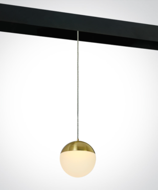 ONE Light magnetisch railsysteem MINI, MIDI &amp; MAXI - hanglamp - Ø 9,3 x 150 cm - 10W LED incl. - goud