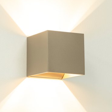Artdelight Gymm - wandverlichting - 10 x 10 x 10 cm - champagne