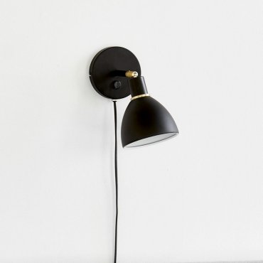 Nordlux Ray 12 - wandverlichting met schakelaar - 12 x 20 cm - zwart