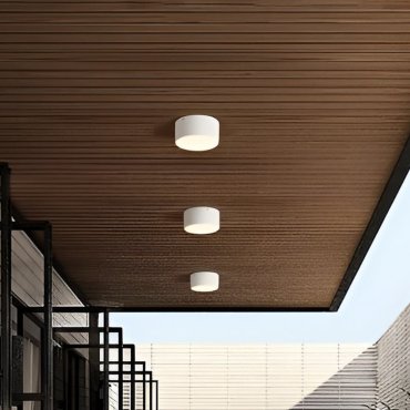 Nova Luce Judi - plafondlamp - Ø 12 x 6 cm - 10W LED incl. - IP65 - wit