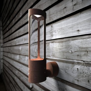 Nordlux Helix - buiten wandverlichting - Ø 8 x 32,5 x 14 cm - IP44 - corten