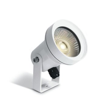 ONE Light GU10 Garden Round - grondspot op piek - Ø 7,5 x 12,5 cm - IP65 - wit