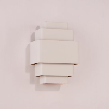 Artdelight Layers - wandlamp - 13 x 20 x 27,5 cm - wit en goud