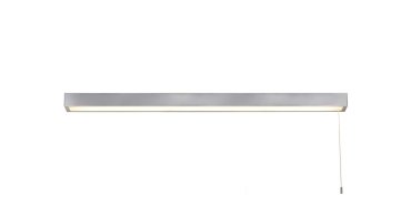 Searchlight Venti - spiegellamp met trekschakelaar - 90 x 5 cm - 26W LED incl. - IP44 - chroom