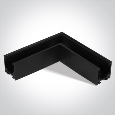 ONE Light magnetisch railsysteem MINI - horizontaal opbouwhoekprofiel - 11 x 2,7 x 3 cm - zwart