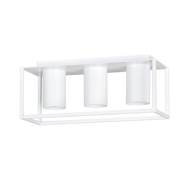 Emibig Tiper 3 - plafondverlichting - 36 x 15 cm - wit