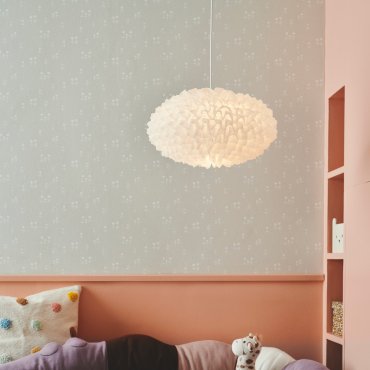 Nordlux Villo 30 - papieren lampenkap zonder pendel - Ø 30 x 15 cm - wit