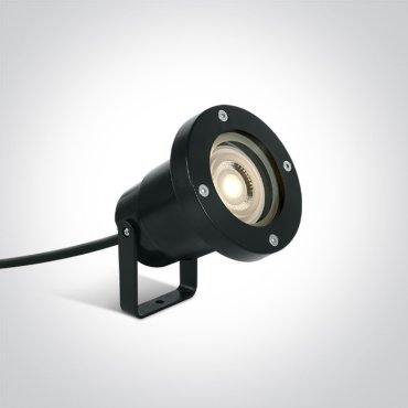 ONE Light GU10 Garden Spots - grondspot op piek - Ø 9,8 x 10 cm - IP65 - zwart