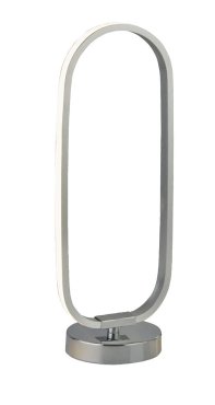 Searchlight Liner - tafellamp - Ø 12 x 33 cm - 12W LED incl. - chroom