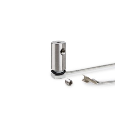 Klus FI-8-LIN-ZMZ - geleidend bevestigingspunt - zilver