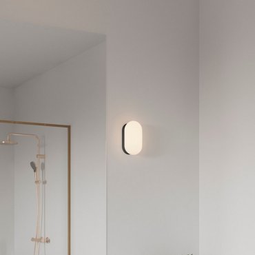 Nordlux Foam - wandlamp - 11,76 x 21,75 cm - IP44 - zwart