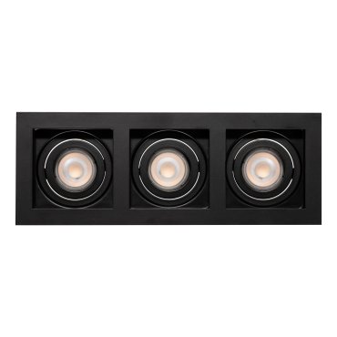 Projectlight Bloq 3L - inbouwspot - 270 x 100 mm, 250 x 92 mm inbouwmaat - zwart