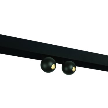 ONE Light magnetisch railsysteem MINI, MIDI &amp; MAXI - railspot 2L - Ø 5,4 x 8 cm - 2 x 7W LED incl. - zwart