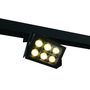 ONE Light magnetisch railsysteem MINI, MIDI &amp; MAXI - railspot - 15 x 3,9 x 12,6 cm - 26W LED incl. - zwart
