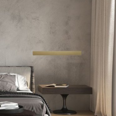 Nova Luce Seline - wandlamp - 7,5 x 2,7 x 90 cm - 36W LED incl. - IP44 - goud
