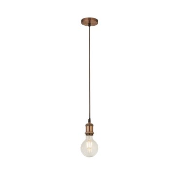 Searchlight Suspension - hanglamp - Ø 9,8 x 150 cm - antiek koper