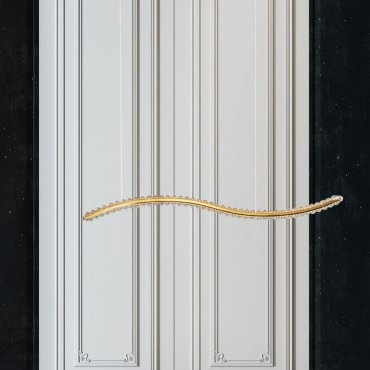 Nova Luce Aurelia - hanglamp - 100 x 7,6 x 150 cm - 43W dimbare LED incl. - goud