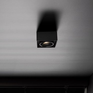 Nova Luce Brook - inbouwspot - 9,6 x 9,6 x 7,8 cm, inbouwmaat 79 mm - zwart