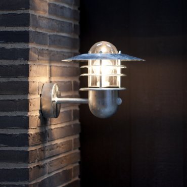 Nordlux Agger Sensor - buiten wandverlichting met bewegingsdetector - 29,5 x 29,5 x 20 cm - IP54 - gegalvaniseerd staal