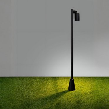 Nova Luce Spy - tuinpaal - Ø 7,5 x 100 x 14 cm - IP65 - zandzwart