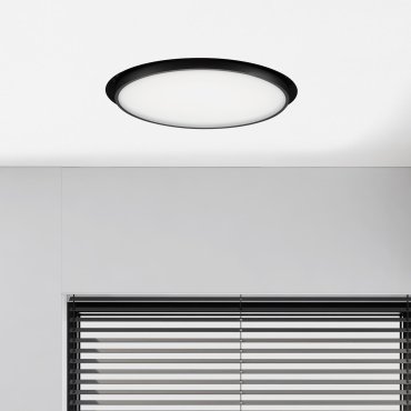 Nova Luce Perfect Profile Trimless - inbouwspot op afstandsbediening (incl.) - Ø 400 mm, 475 mm inbouwmaat - 24W dimbare LED incl. - 2700K-6000K - zwart
