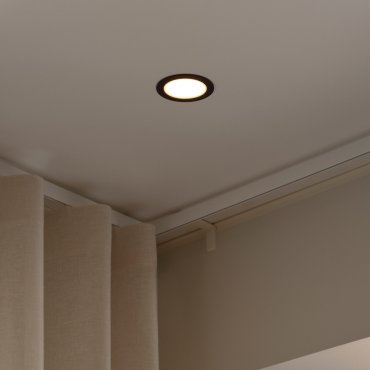 Nordlux Olea 3-Kit - inbouwspot - Ø 85 mm, Ø 68 mm inbouwmaat - 4,4W LED incl. - IP65 - zwart
