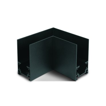 ONE Light magnetisch railsysteem MAXI - horizontaal opbouwhoekprofiel - 11 x 7,5 x 4 cm - zwart