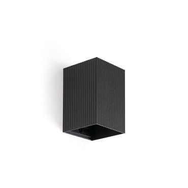 Faro Lune I - wandlamp - 8 x 10 x 6,5 cm - zwart