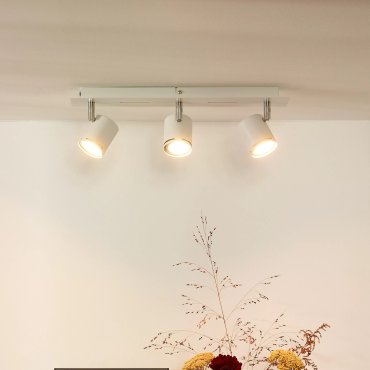 Lucide Rilou - opbouwspot - 42 x 7,5 x 12 cm - 3 x 4,5W dimbare LED incl. - wit