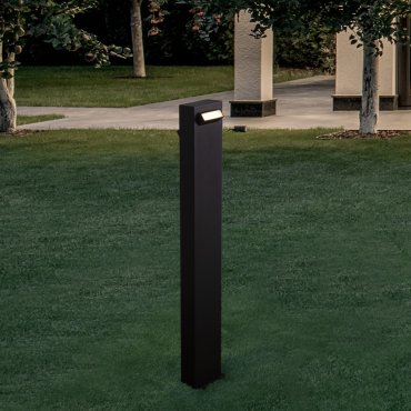 Nova Luce Zelda - tuinpaal - 12 x 80 x 9,4 cm - 9W LED incl. - IP65 - zandzwart