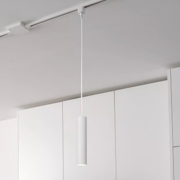 Lucide Track Floris Hanglamp - 1-fase Railsysteem - Ø 5,6 x 155 cm - wit