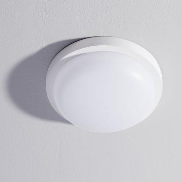 Nova Luce Reo - buiten plafondverlichting - Ø 23,5 x 7,5 cm - 19W LED incl. - IP65 - zandwit