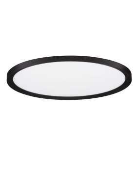Nova Luce Aoton - plafondlamp - Ø 40 x 5 cm - 35W dimbare LED incl. - zandzwart