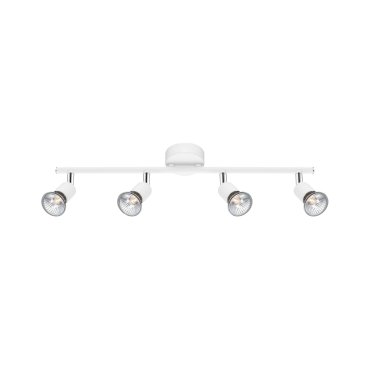 Nova Luce Base - opbouwspot 4L - 51 x 8 x 10,9 cm - mat wit