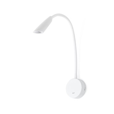 Faro Boken - wandverlichting met schakelaar - 5 x 46 cm - 3W LED incl. - mat wit