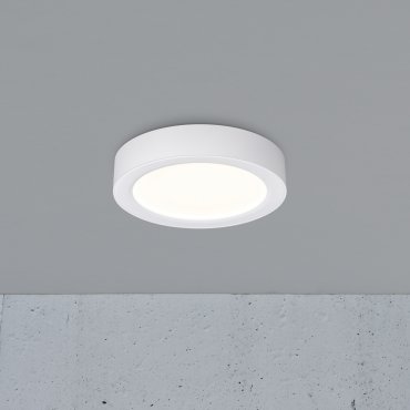 Nordlux Sóller 12 - plafondlamp - Ø 12,9 x 2,5 cm - 7,5W dimbare LED incl. -  IP44 - wit