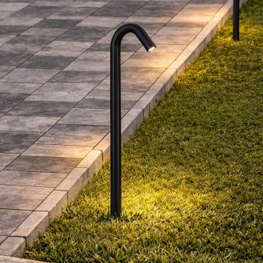 Nova Luce Gleam - tuinpaal - 20 x 60 x 3 cm - 5W LED incl. - IP65 - donker antraciet