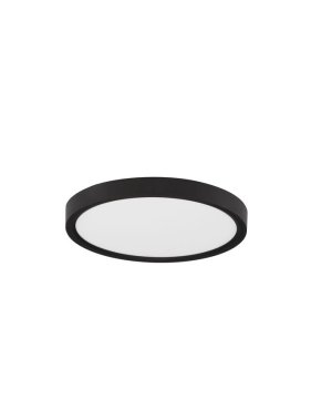 Nova Luce Dixie CCT - plafondlamp - Ø 22 x 2,5 cm - 18W LED incl. - zandzwart