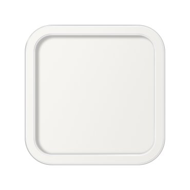ETH Loïs - plafondlamp - 30 x 30 x 5 cm - 3 stappen dimbaar - 24W LED incl. - IP44 -  wit