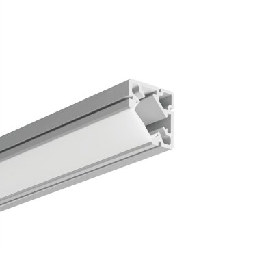 Klus 45-plus - hoek ledprofiel - 1,9 x 1,9 cm - geanodiseerd zilver