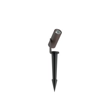 VK Lighting Sui - spot op piek - Ø 3 x 7,2 cm - 3W LED incl. - IP65 - roestbruin