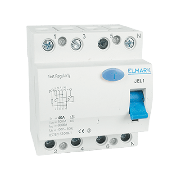 Elmark automaat - 4 polig - 63A - 6kA
