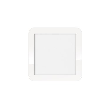 ETH Anne Square - plafondlamp - 22,5 x 2,7 x 22,5 cm - 3 stappen dimbaar - 12W LED incl. - IP44 - wit