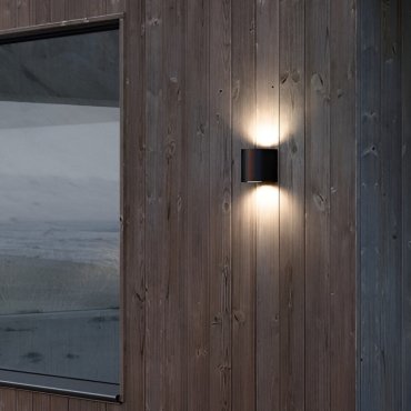 Nordlux Canto 2 - buiten wandverlichting - 8,7 x 10,6 cm - 2x 10,6W LED incl. - IP44 - zwart