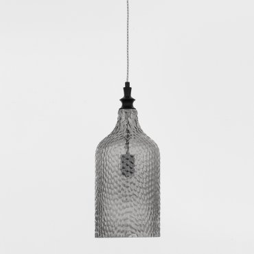 SHOWROOMMODEL - Nova Luce Marou - hanglamp - Ø 19,5 x 120 cm - glimmend grijs en mat zwart