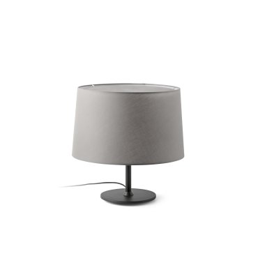 Faro Windsor - tafellamp - Ø 48,5 x 51 x 29 cm - mat zwart en grijs