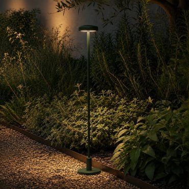 VK Lighting Jade - tuinpaal - Ø 7 x 53,4 cm - 1W LED incl. - IP65 - groen
