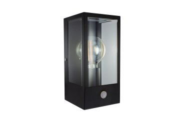 Integral LED Prato - buiten wandlamp met bewegingssensor  - 11,5 x 11,3 x 23,7 cm - IP44 - zwart