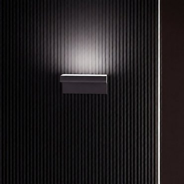 Nova Luce Lita - buiten wandverlichting - 20 x 9 x 12 cm - 6W LED incl. - IP65 - cement