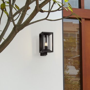 Nova Luce Pacific - buiten wandverlichting - 14,5 x 27,6 x 20,6 cm - IP65 - donker antraciet